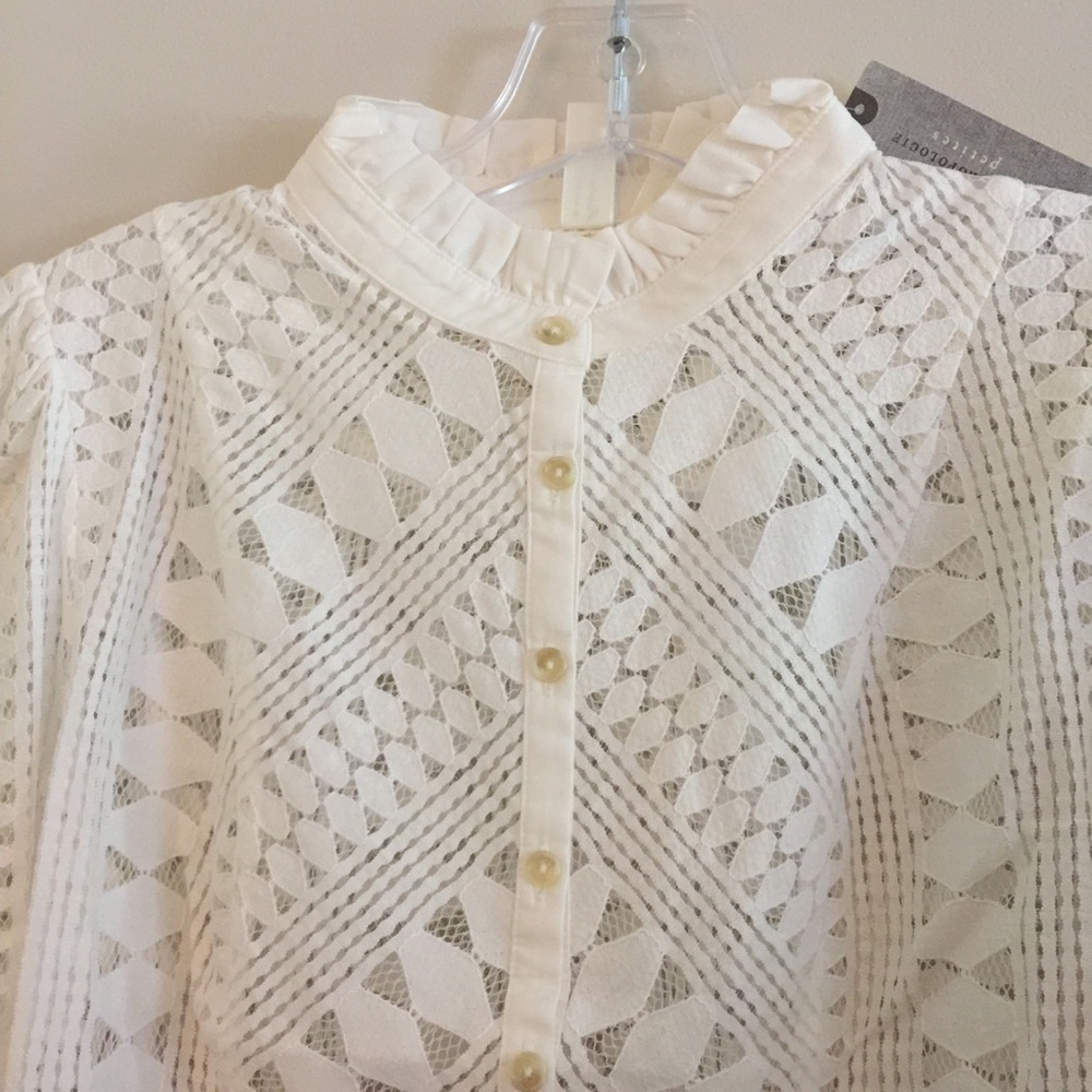 new Anthropologie Laced Buttondown - Picture 8 of 8